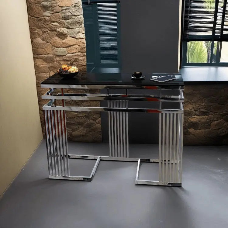 كونسول ستيل بمرايا، 120*40*90 سم