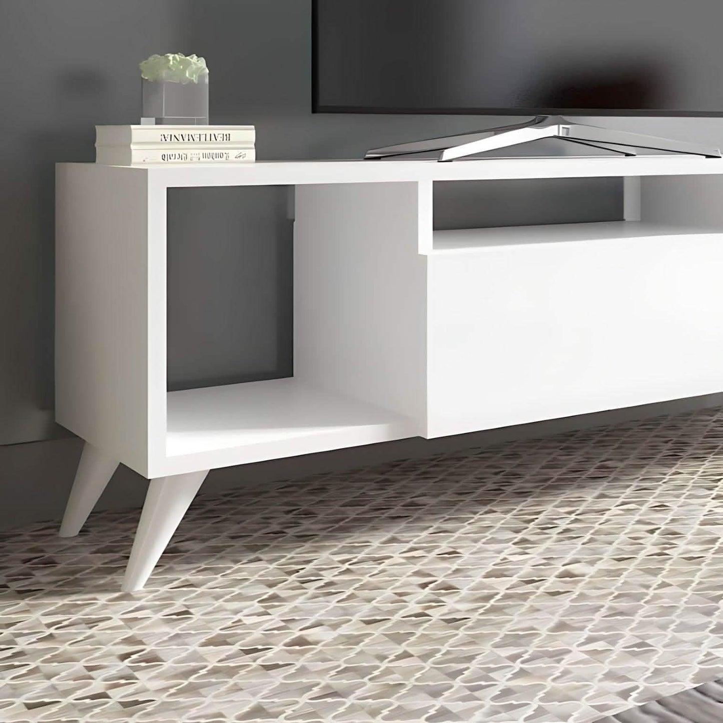 ترابيزة تليفزيون ام دي اف 160*30*45 سم - BAL63 El Batal Furniture