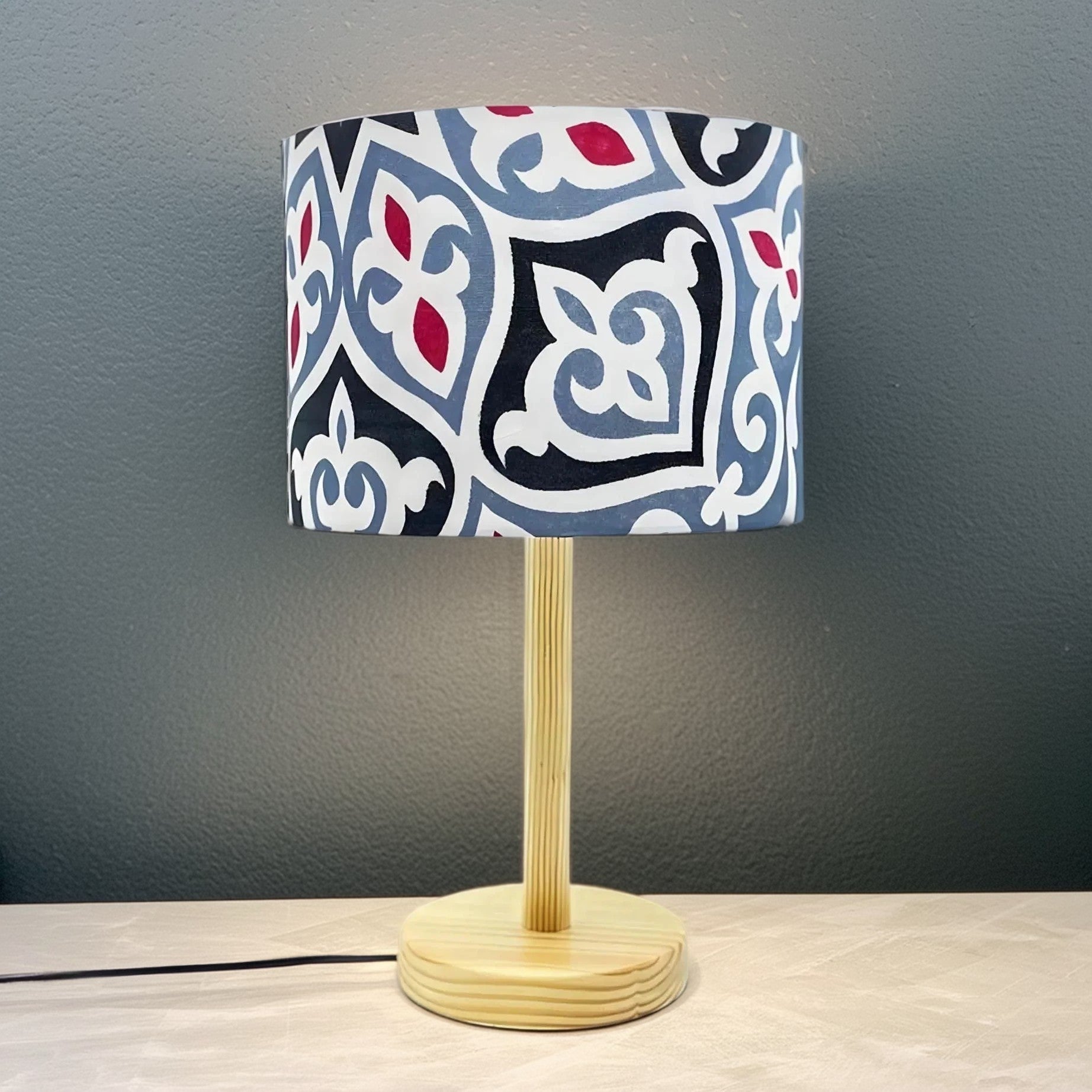 أباجورة رمضانية خشب، 25*42 سم