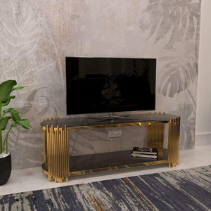 ترابيزة تليفزيون ذهبي 45*140*50 سم - RAX64 - Homix