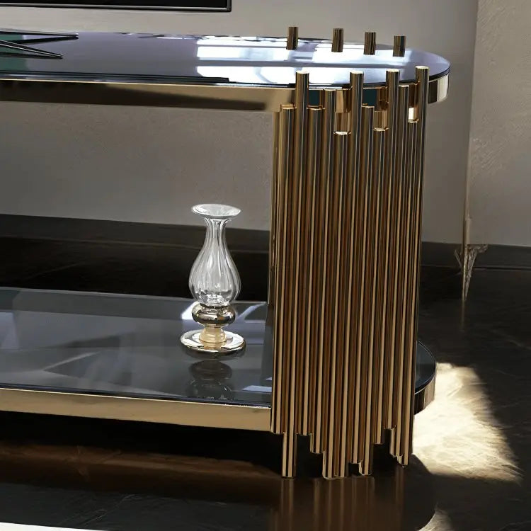 ترابيزة تليفزيون ذهبي 45*140*50 سم - RAX64 - Homix