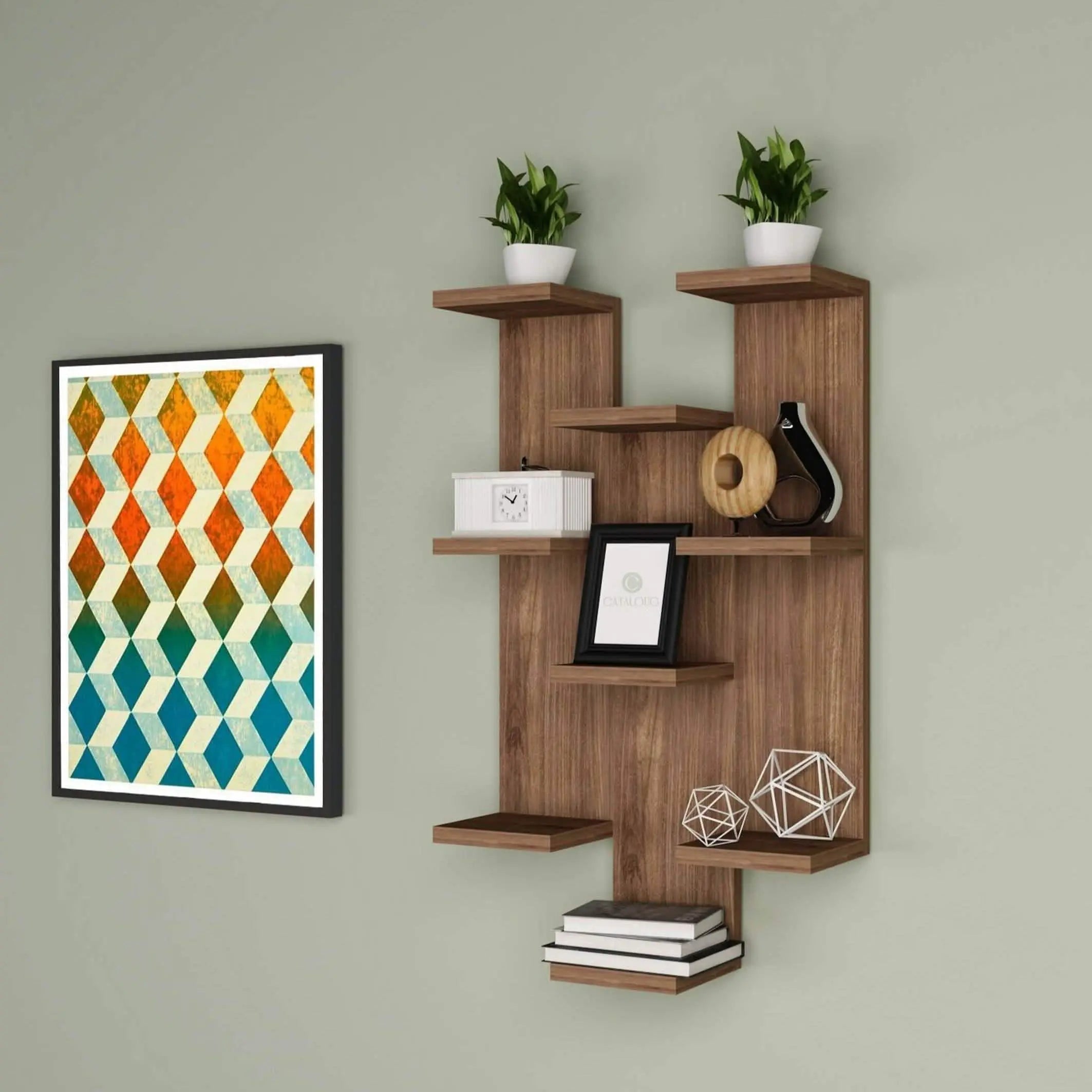 وحدة أرفف ام دي اف، 45*15*60 سم