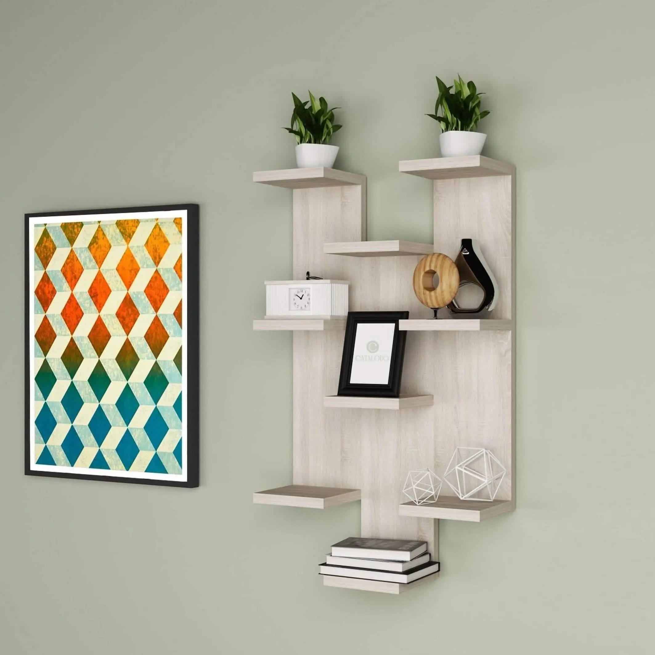 وحدة أرفف ام دي اف، 45*15*60 سم