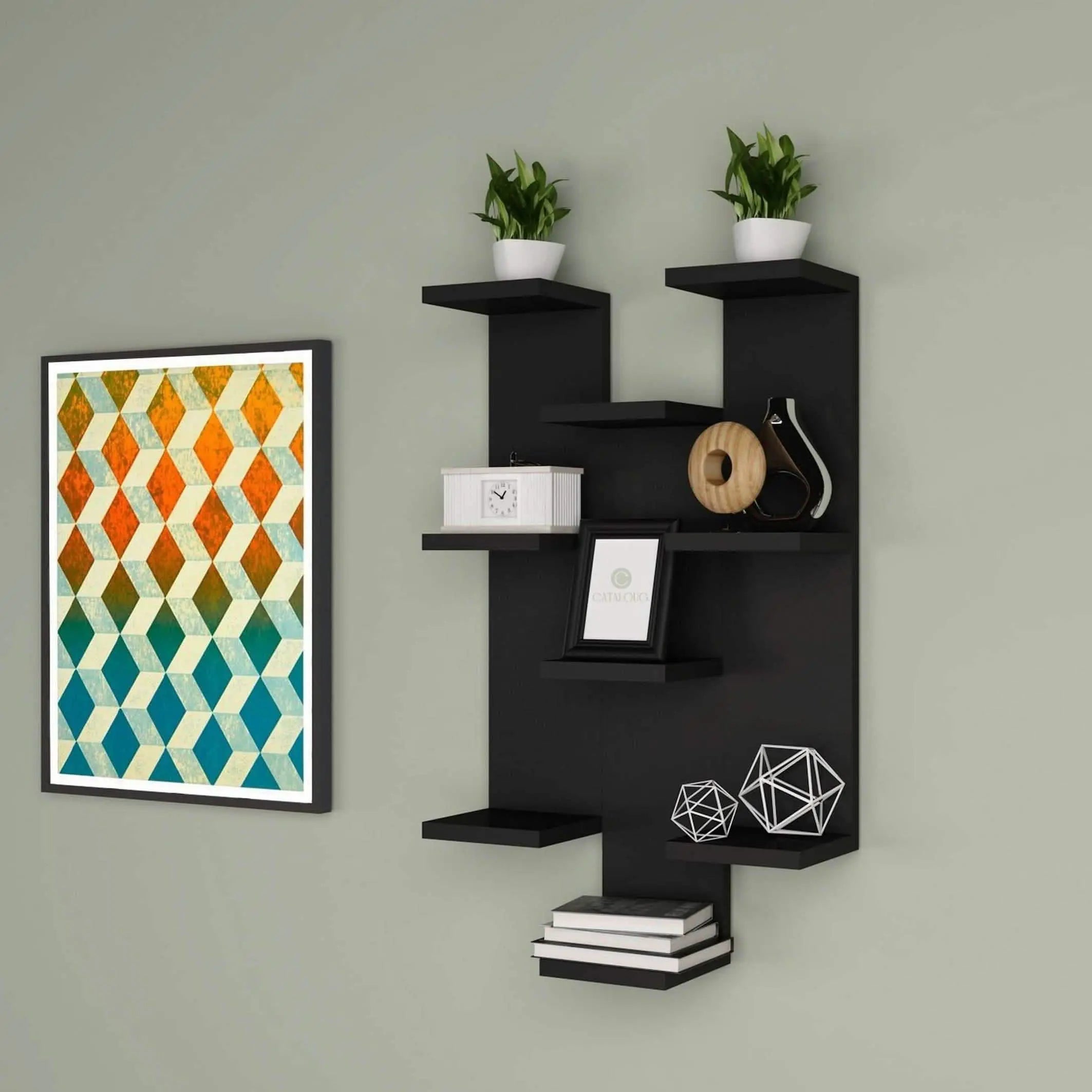 وحدة أرفف ام دي اف، 45*15*60 سم