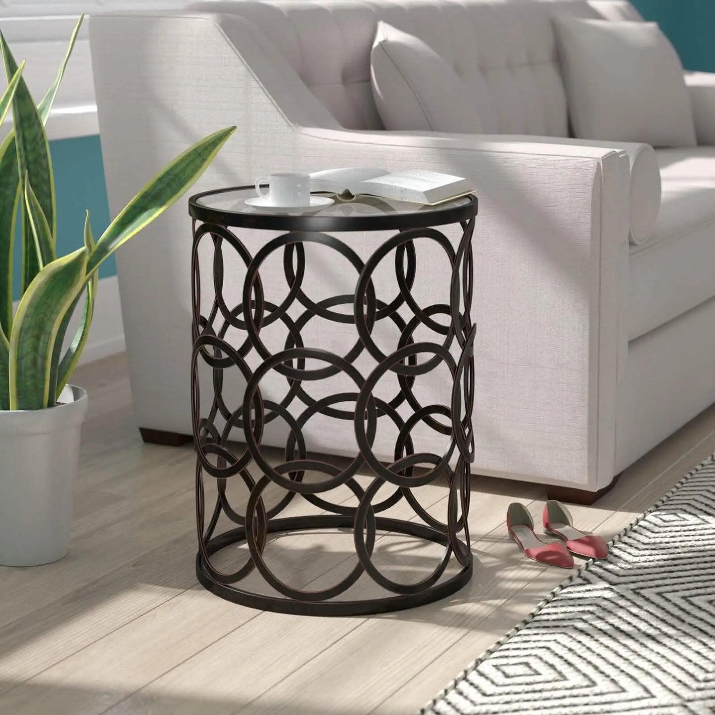 ترابيزة جانبية معدن 45*45*50 سم - CH380 Cityhome