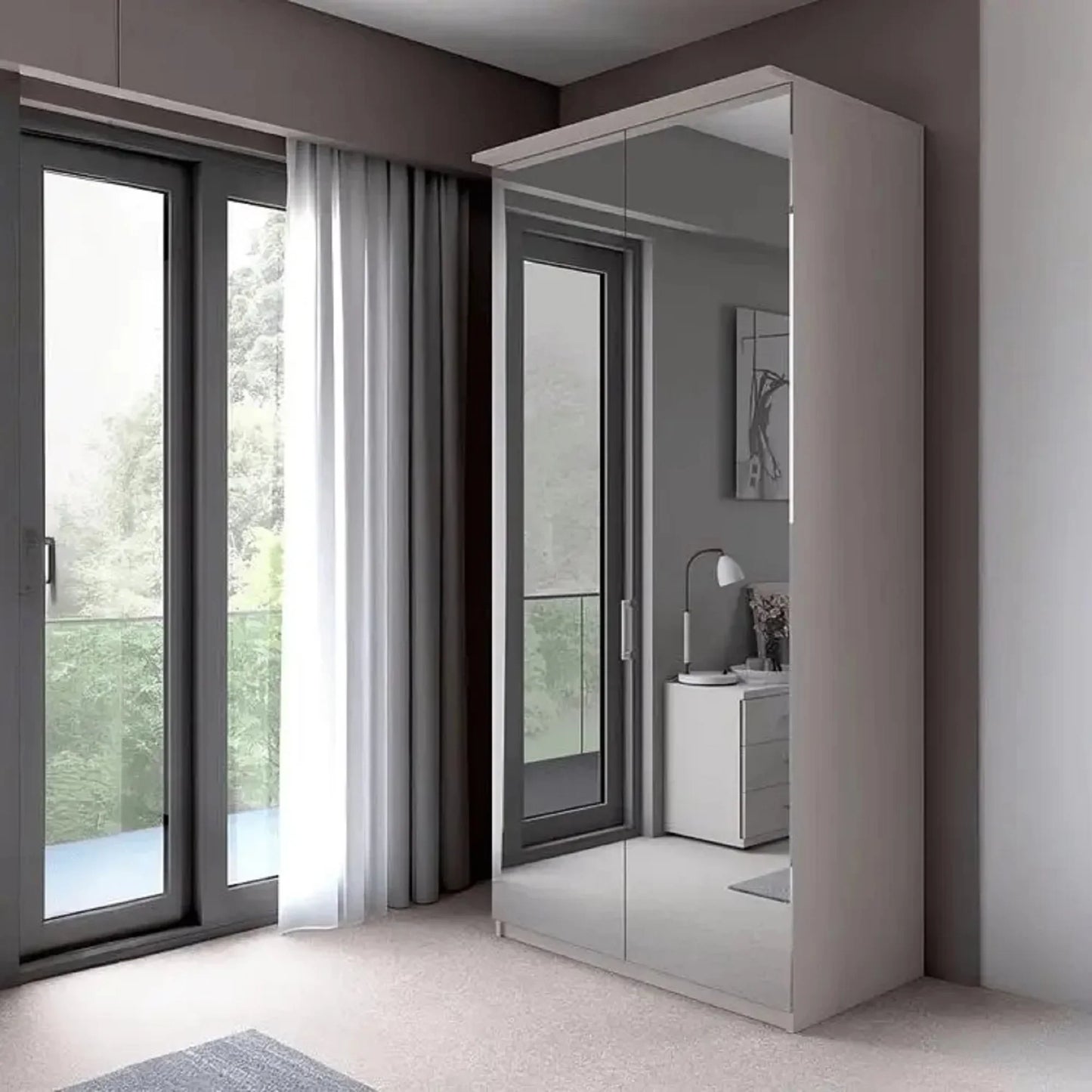 دولاب خشب ام دي اف، 150*60*220 سم