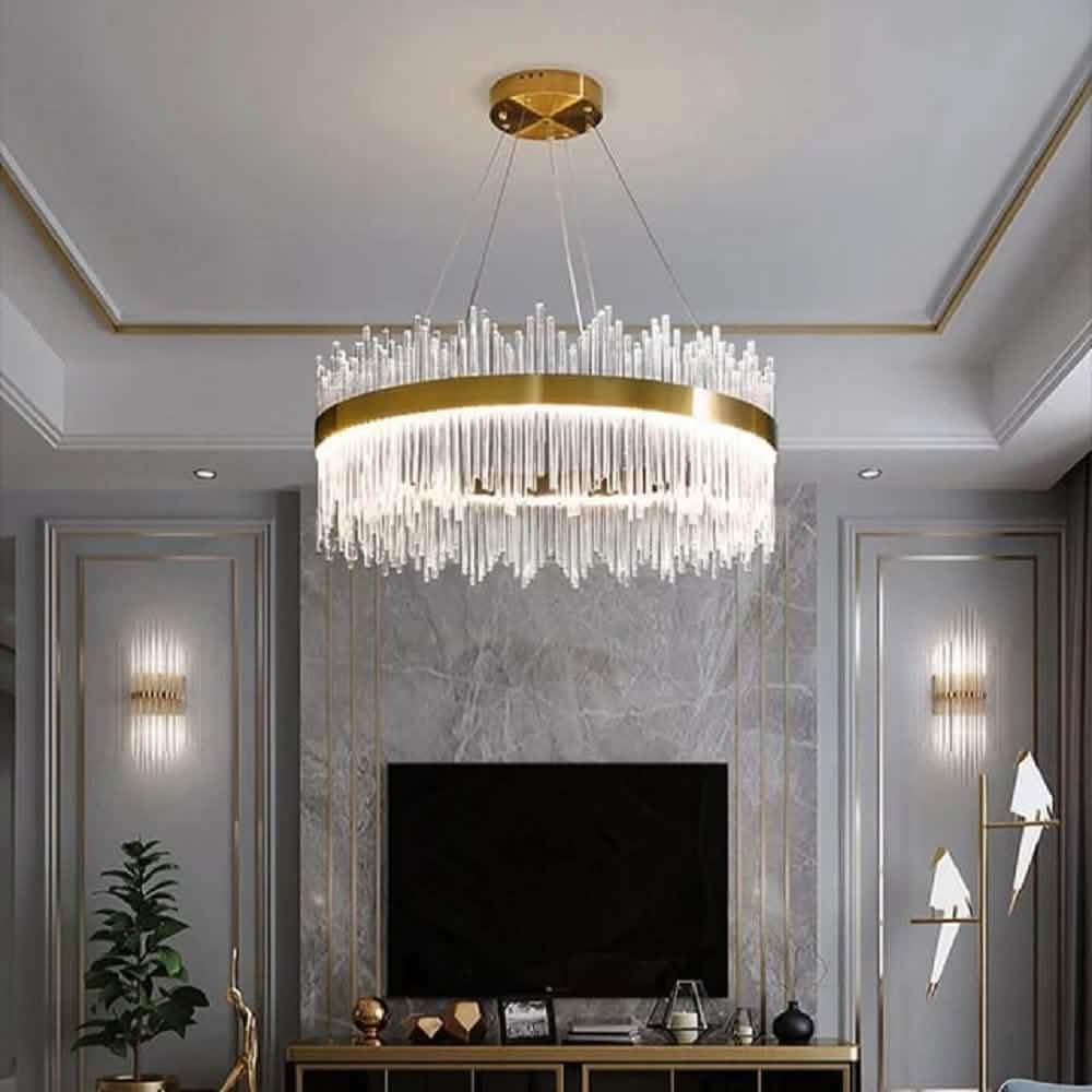 نجفة ستيل، 60*80 سم- ذهبي