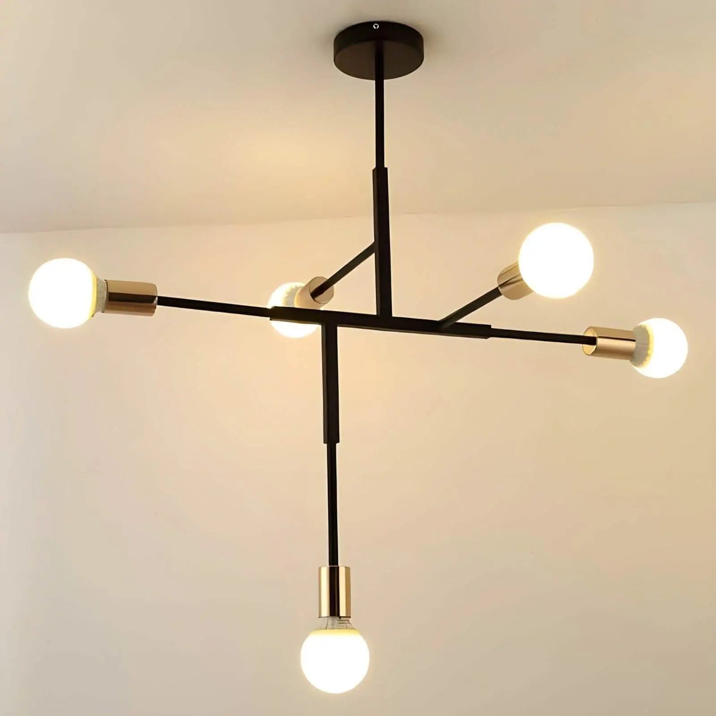 نجفة معدن 5 لمبات 100*80 سم - YLG222 Y-Lights