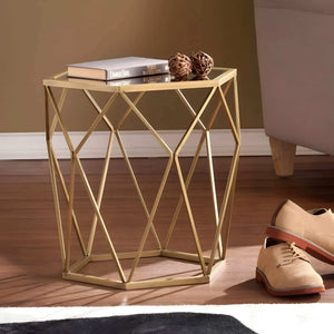 ترابيزة جانبية زجاج 50*50*60 سم - RON70 Royal Iron