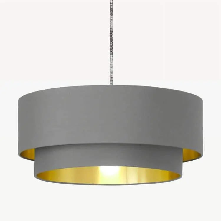 نجفة معدن و قماش، 55*65 سم