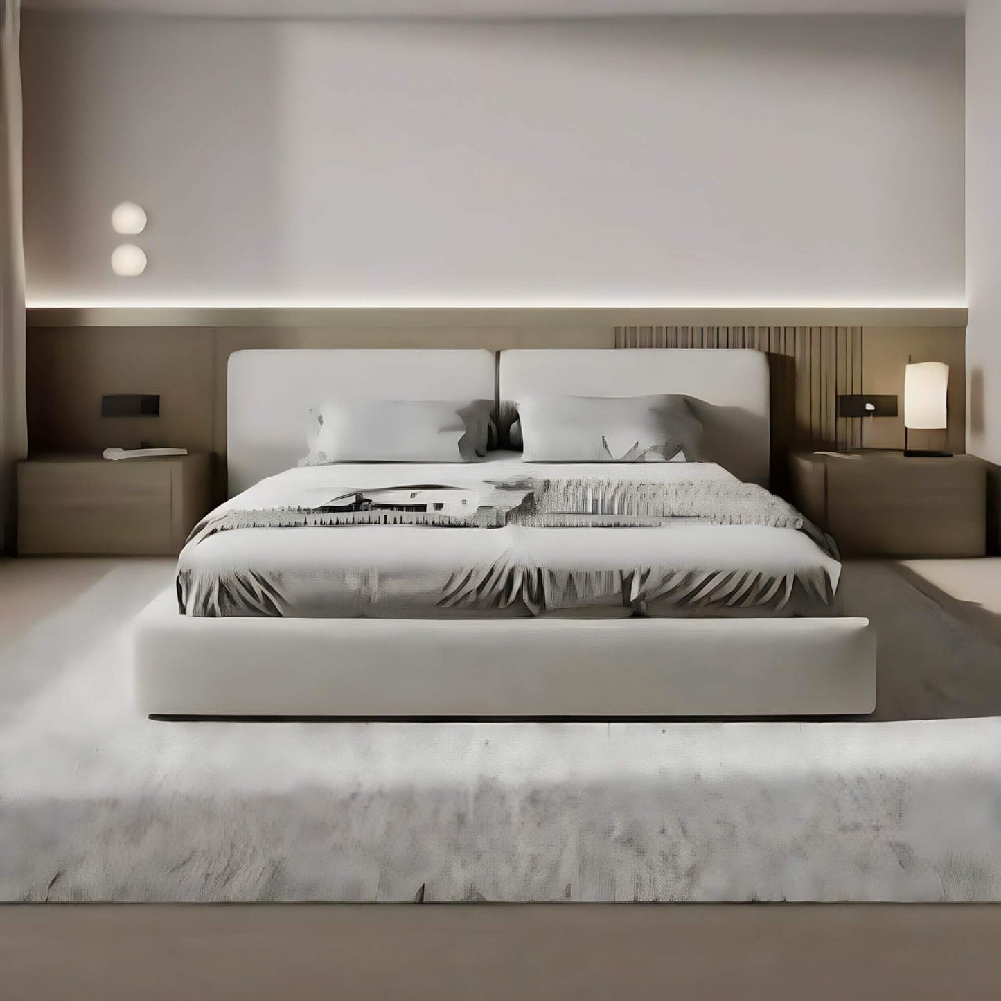 سرير كينج خشب كونتر، 160*195*120 سم