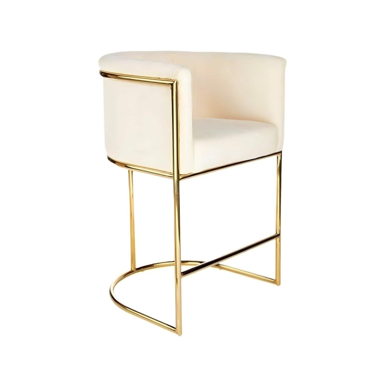 كرسي بار استانلس لون أوف وايت 70*70*85 سم - GAN59 Elegant
