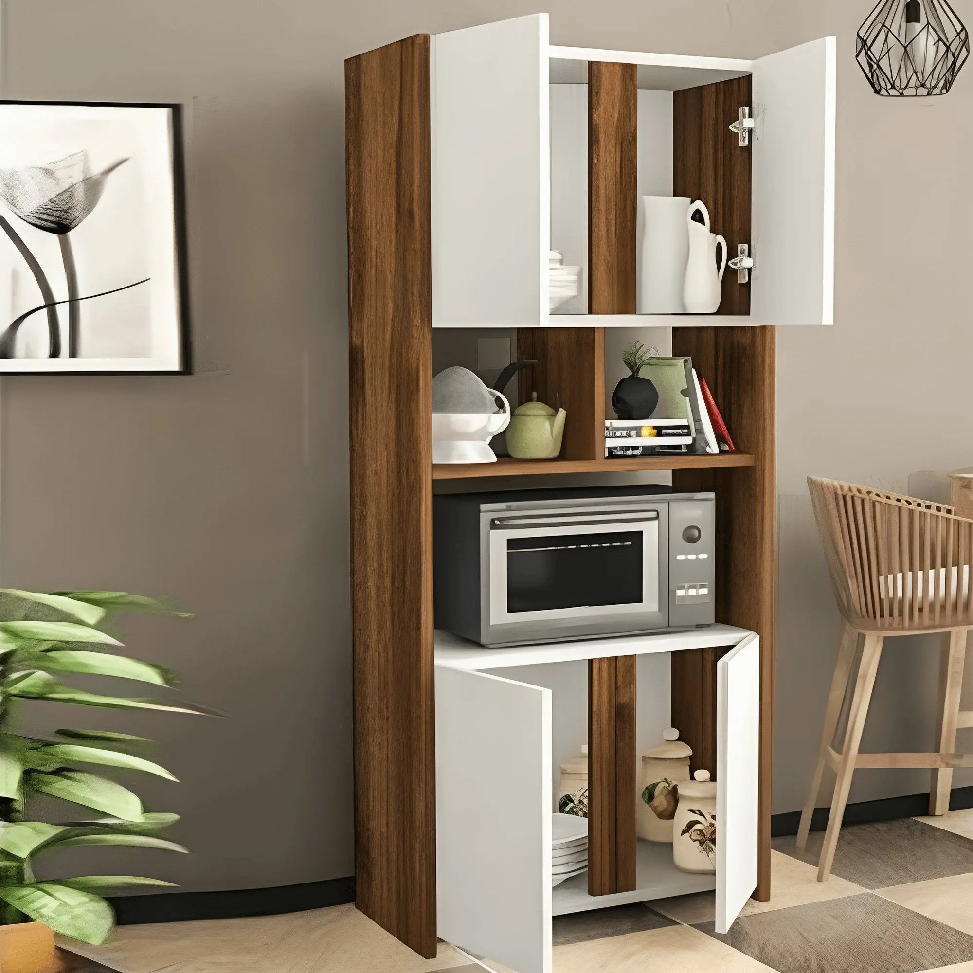 وحدة تخزين ام دي اف 60*40*180 سم - CLG18 - Homix