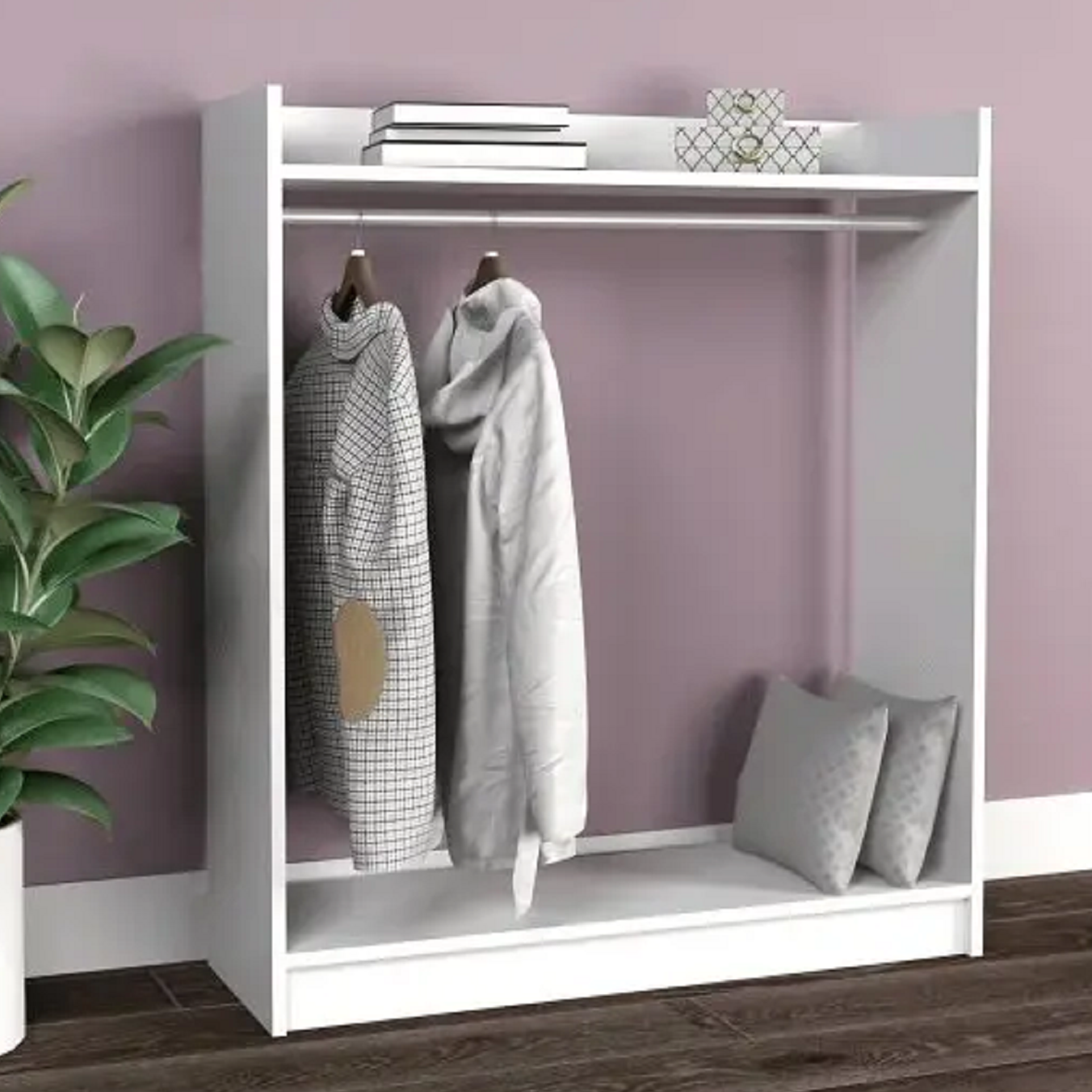 شماعة ملابس خشب ام دي اف، 100*35*120 سم