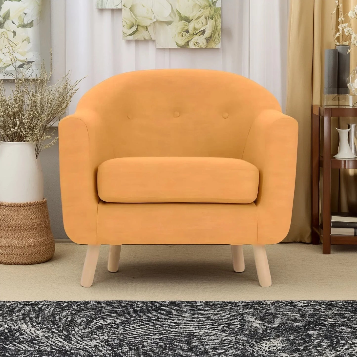 كرسي خشب زان أحمر، 80*60*85 سم