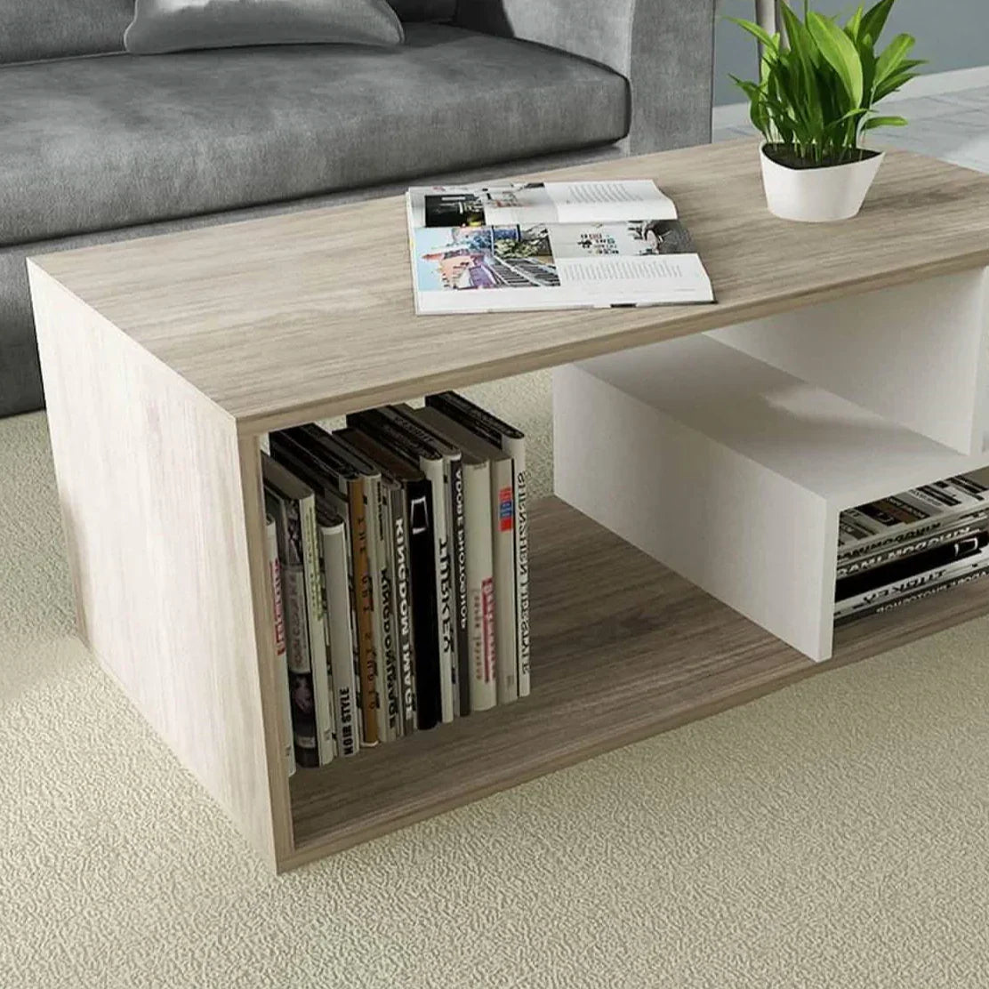 ترابيزة قهوة ام دي اف، 100*50*40 سم