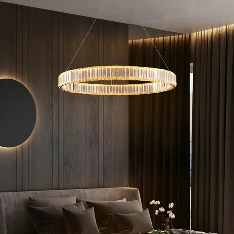 نجفة ستيل، 60*60 سم - ذهبي