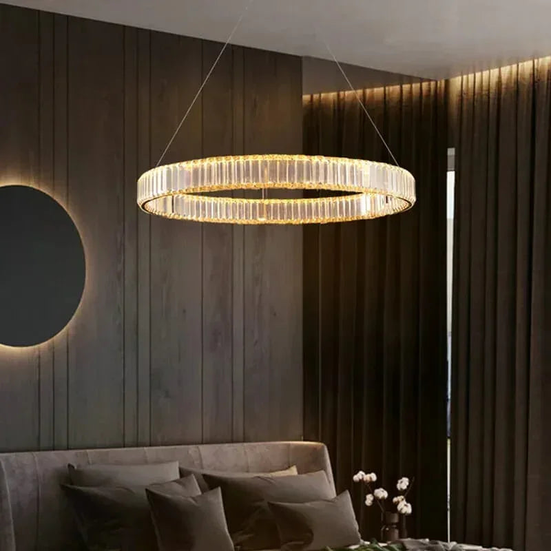 نجفة ستيل، 60*60 سم - ذهبي