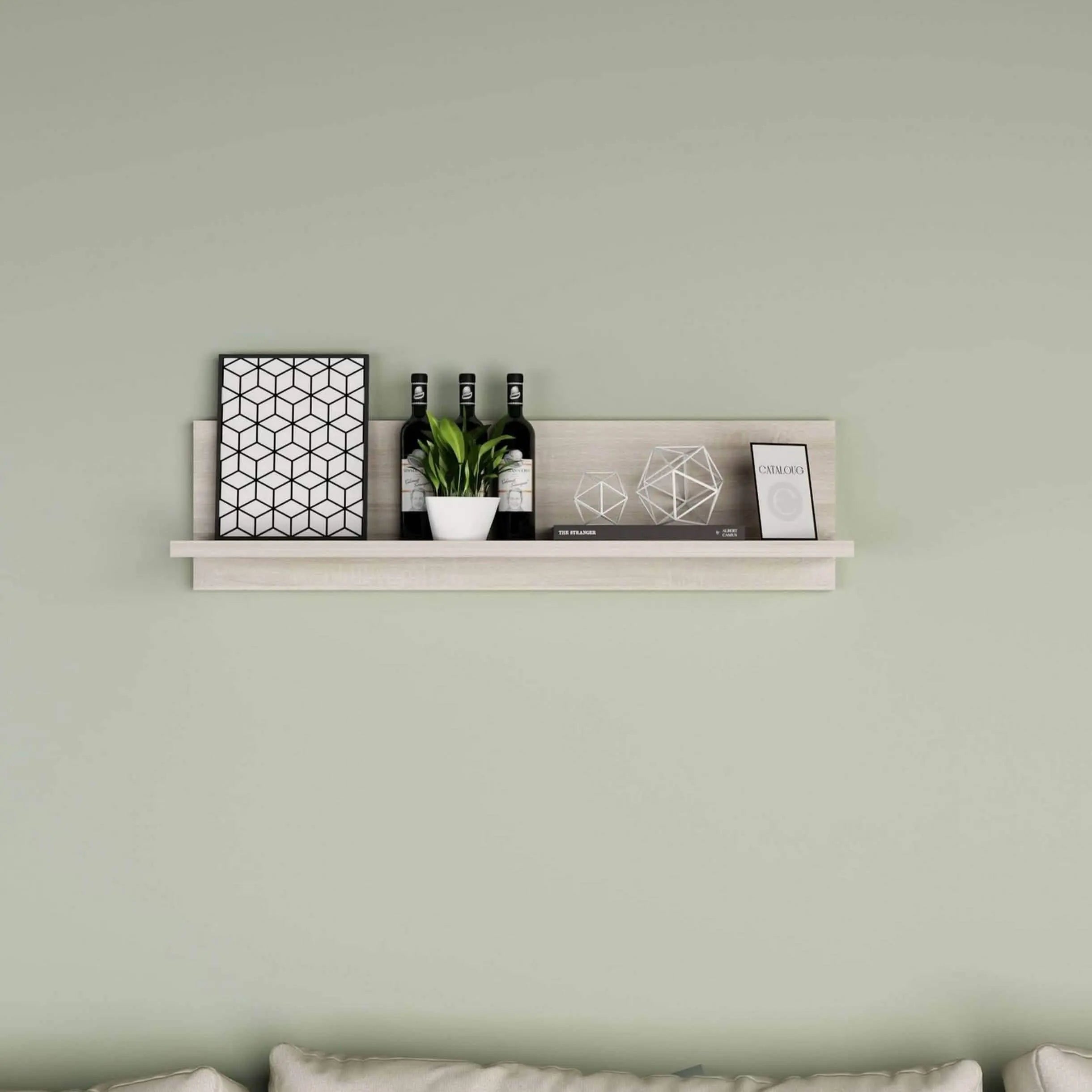 رف حائط ام دي اف، 75*15*20 سم