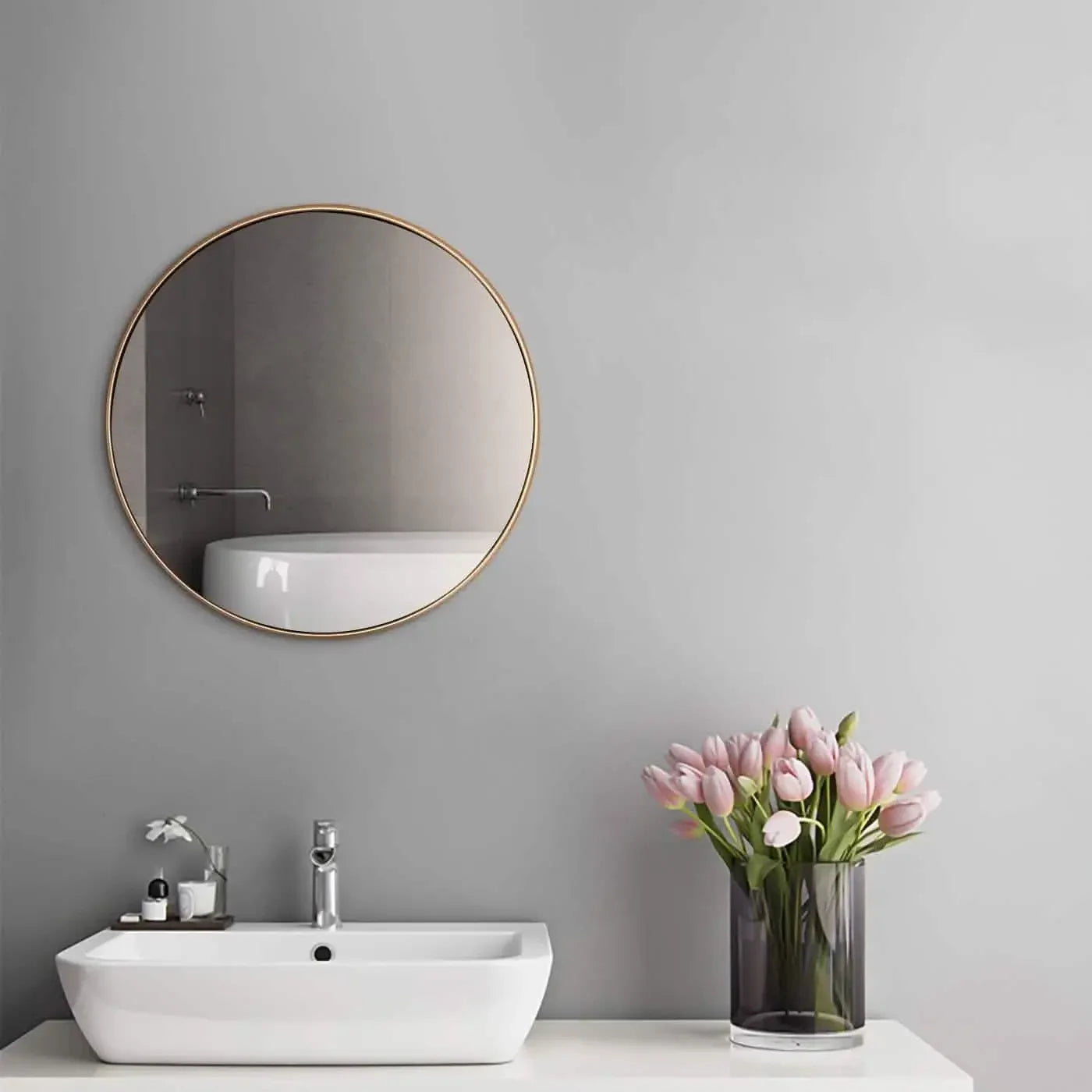 مرايا بإطار معدن، 75*75 سم