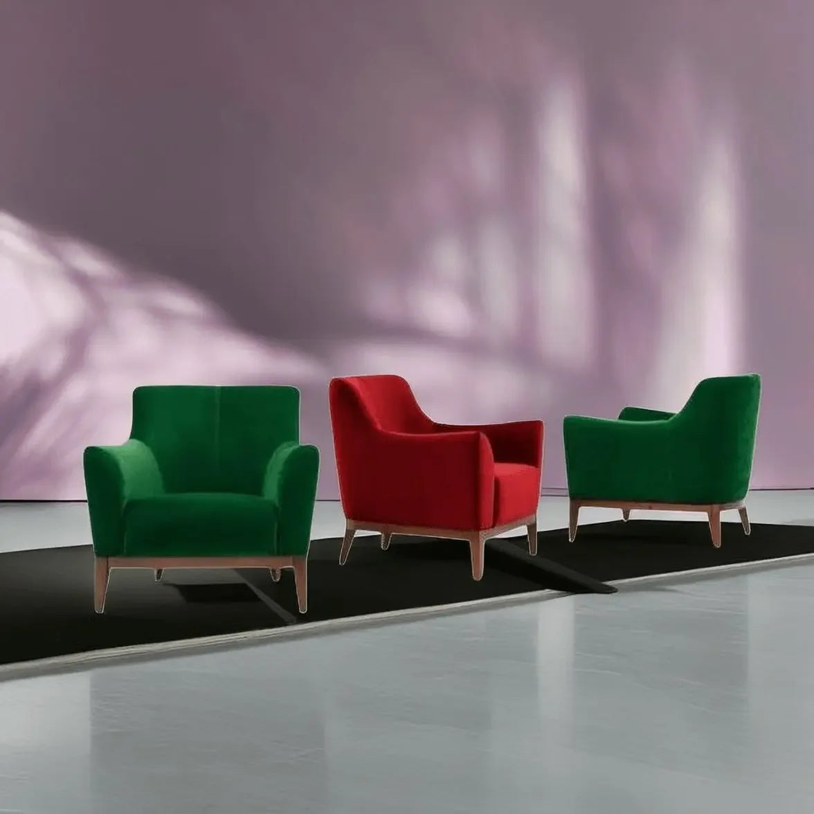 كرسي خشب زان أحمر 75*75*90 سم - KAR14 - Homix