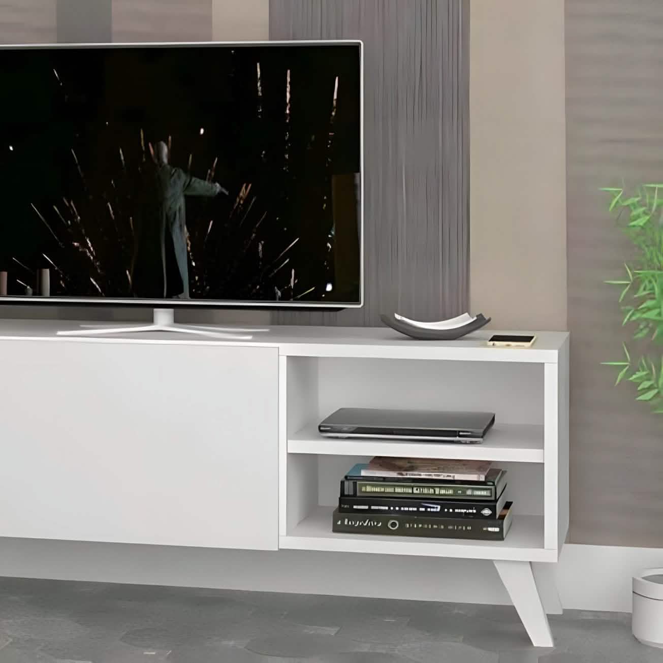 ترابيزة تليفزيون ام دي اف، 120*30*45 سم