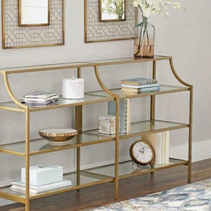 كونسول ستيل وزجاج، 120×35×90 سم - صورة 2