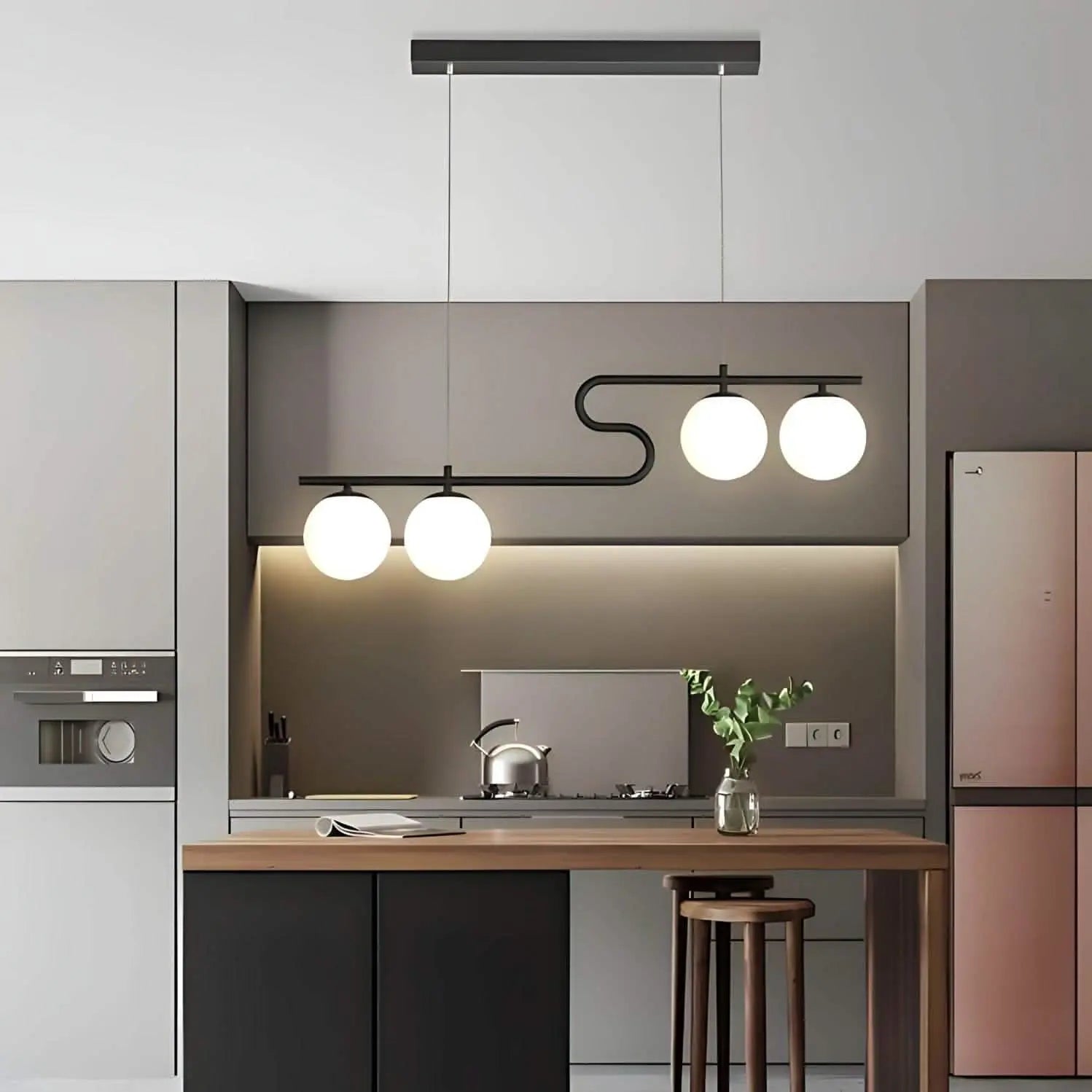 نجفة ستيل و زجاج، 80*120 سم