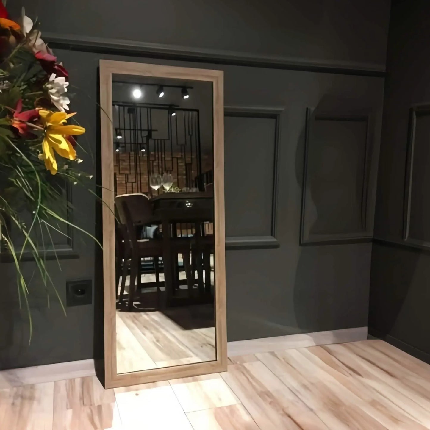 مرايا بإطار خشب، 80*200 سم