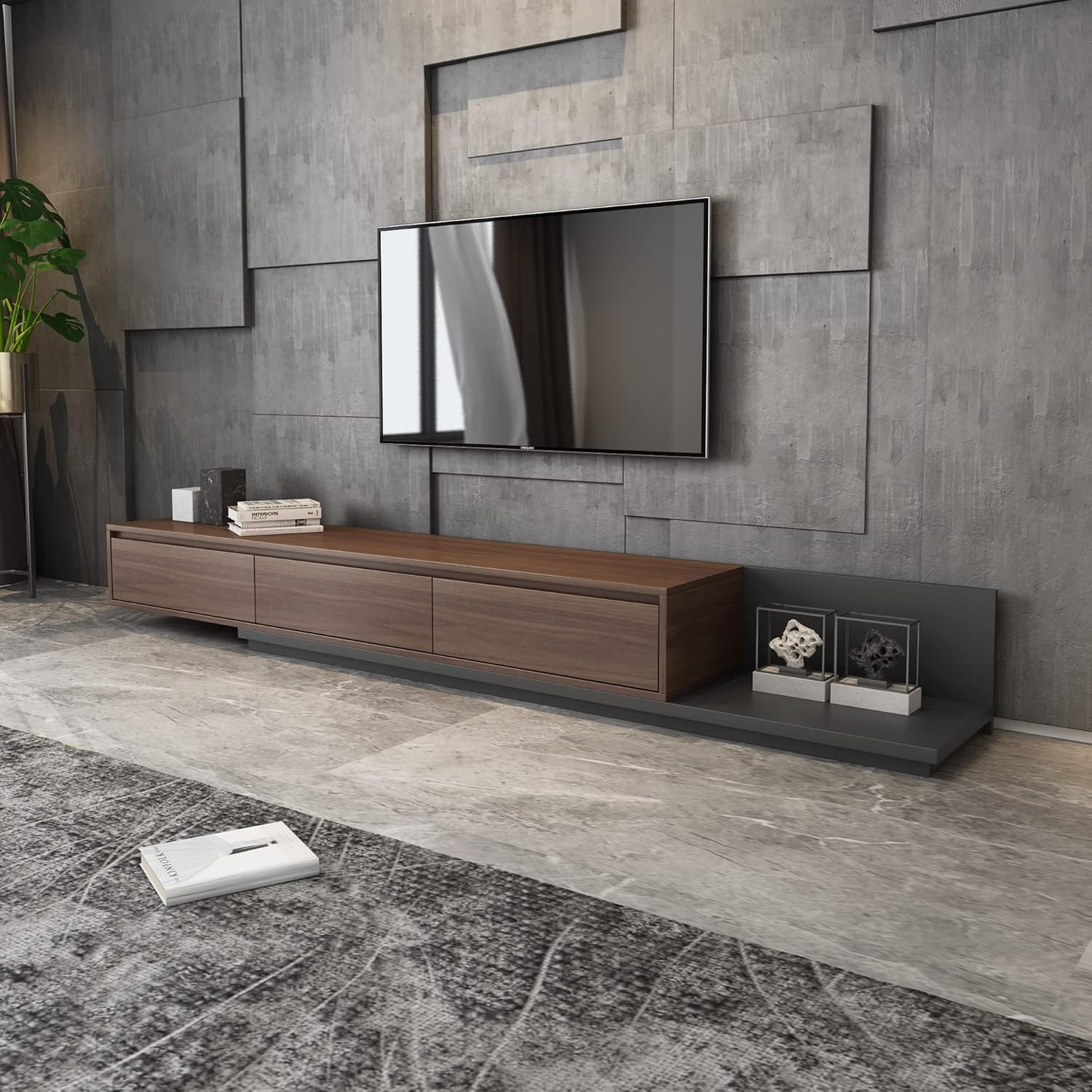 ترابيزة تليفزيون ام دي اف 240*40*40 سم - DAH32 DH Furniture