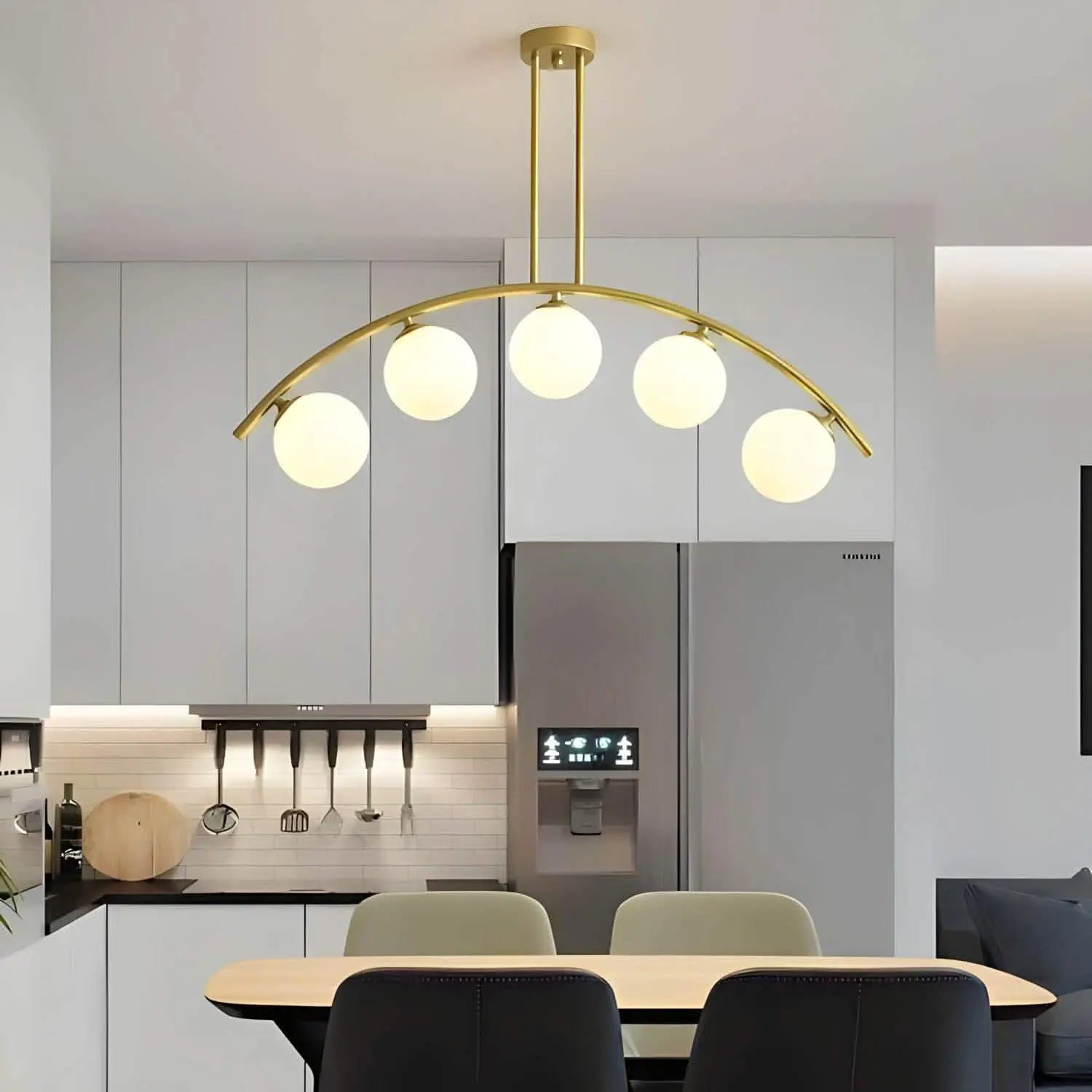 نجفة ستيل و زجاج، 81*55 سم