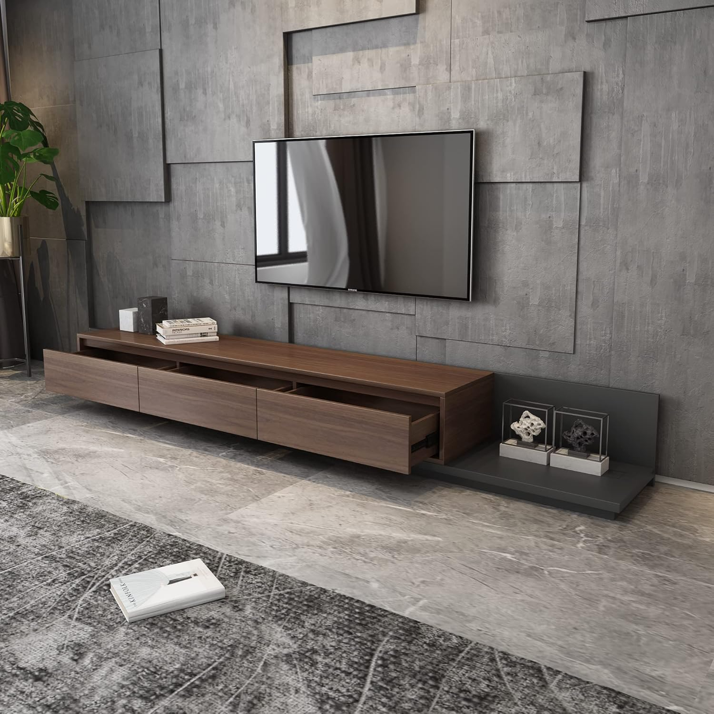 ترابيزة تليفزيون ام دي اف 240*40*40 سم - DAH32 DH Furniture