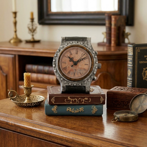 ساعة ديكور بورسلين، 25*25 سم