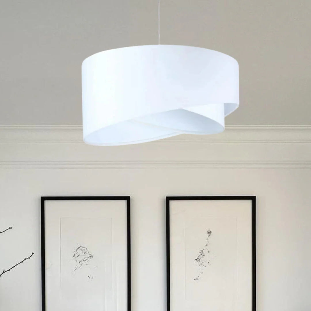 نجفة معدن، 70*50 سم - أبيض