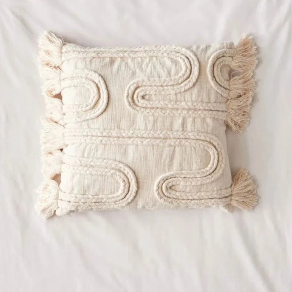 كوشن مكرمية قطن، 40*40 سم