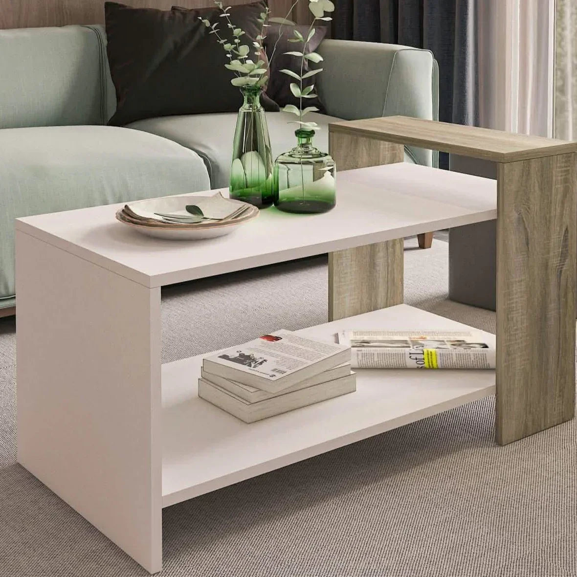 ترابيزة قهوة ام دي اف، 90*45*42 سم