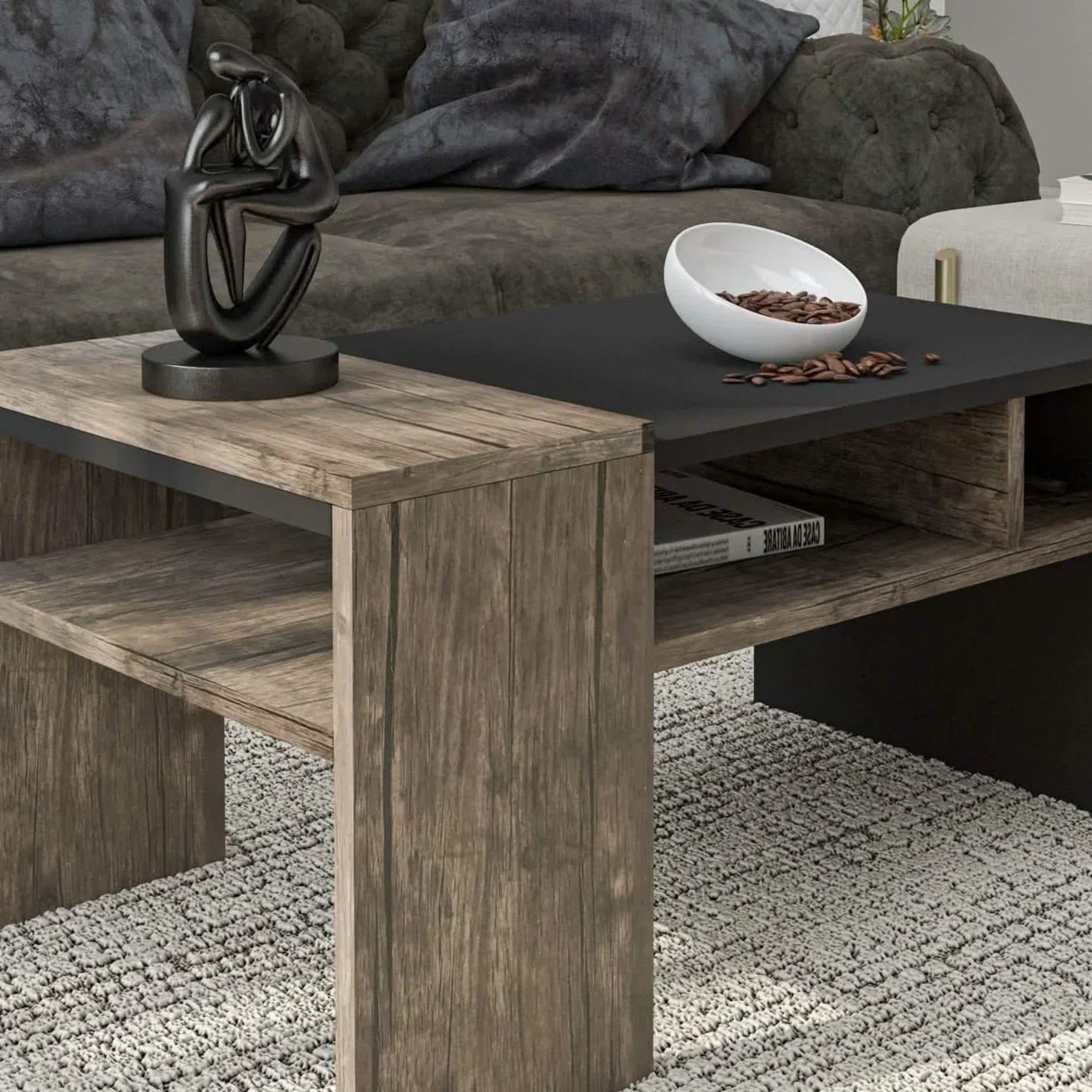 تسوق الأن من هومكس ترابيزة قهوة ام دي اف 90*54*45 سم - ZAT12 بأفضل سعر وأفضل جودة