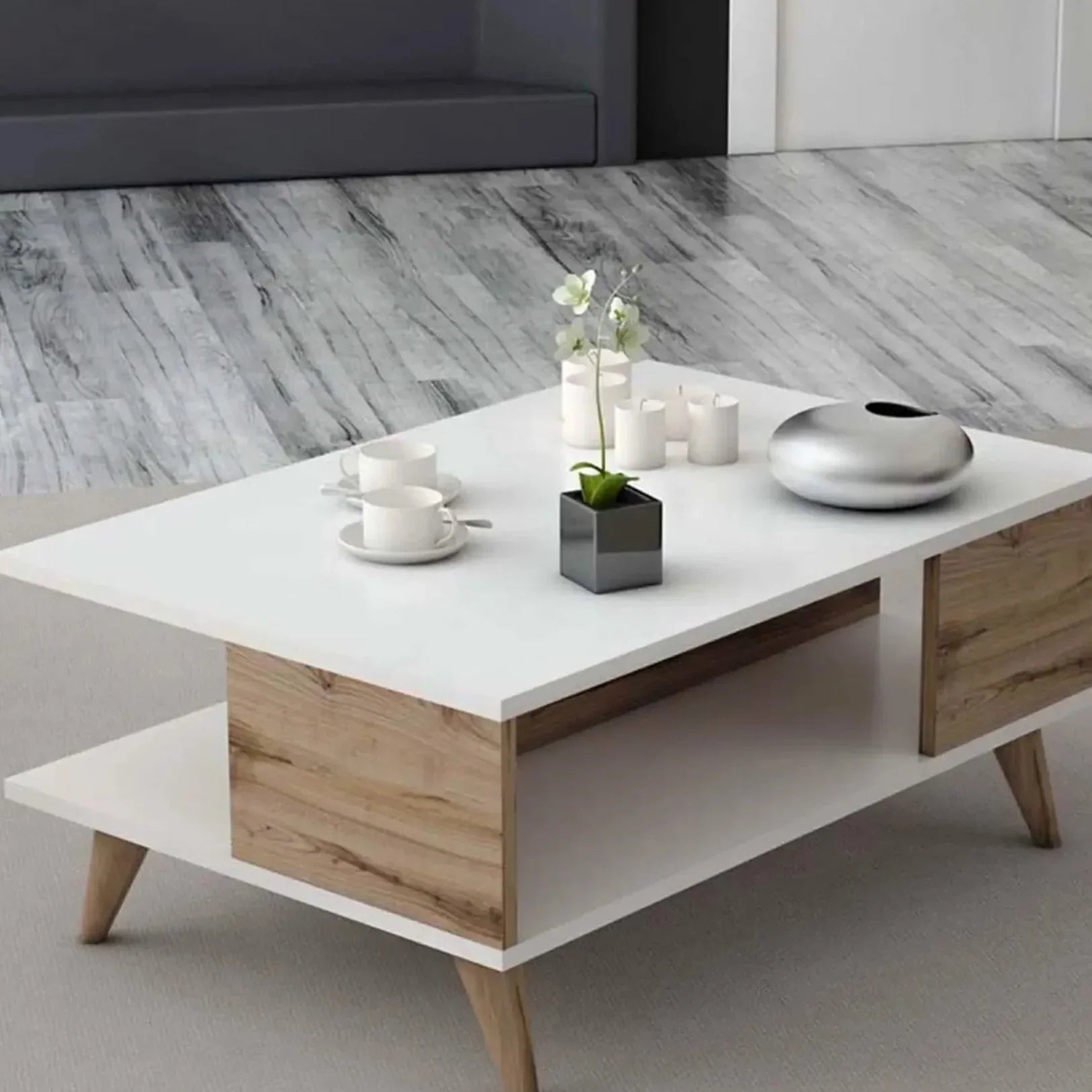 ترابيزة قهوة ام دي اف، 90*60*40 سم