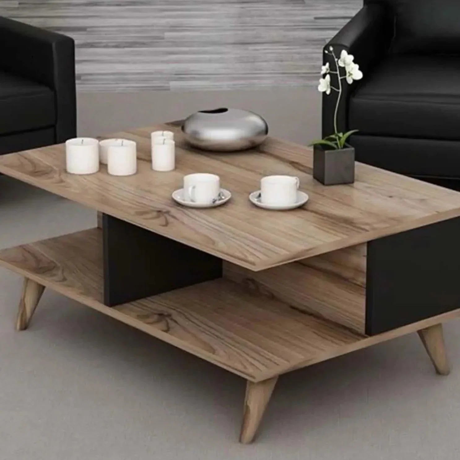 ترابيزة قهوة ام دي اف، 90*60*40 سم