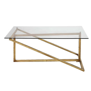 ترابيزة قهوة بسطح زجاج 40*90*40 سم - RON86 Royal Iron