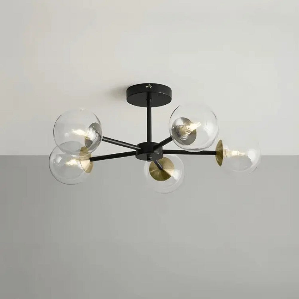 نجفة ستيل و زجاج، 90*40 سم