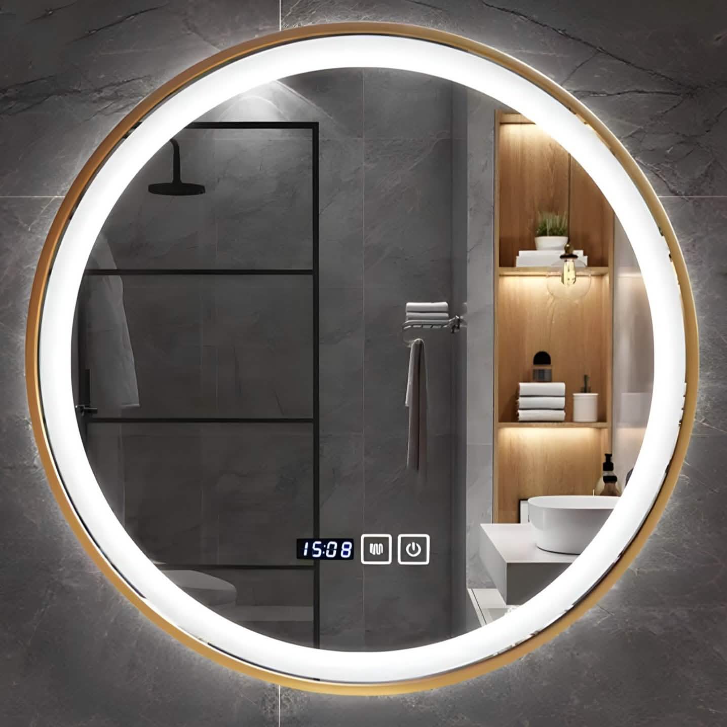 مرايا باطار ذهبي 60*3 سم - MOS60