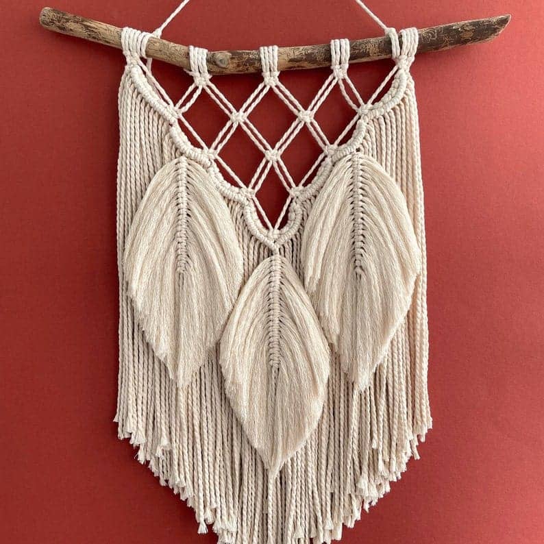 مكرمية حائط خشب، 50*70 سم