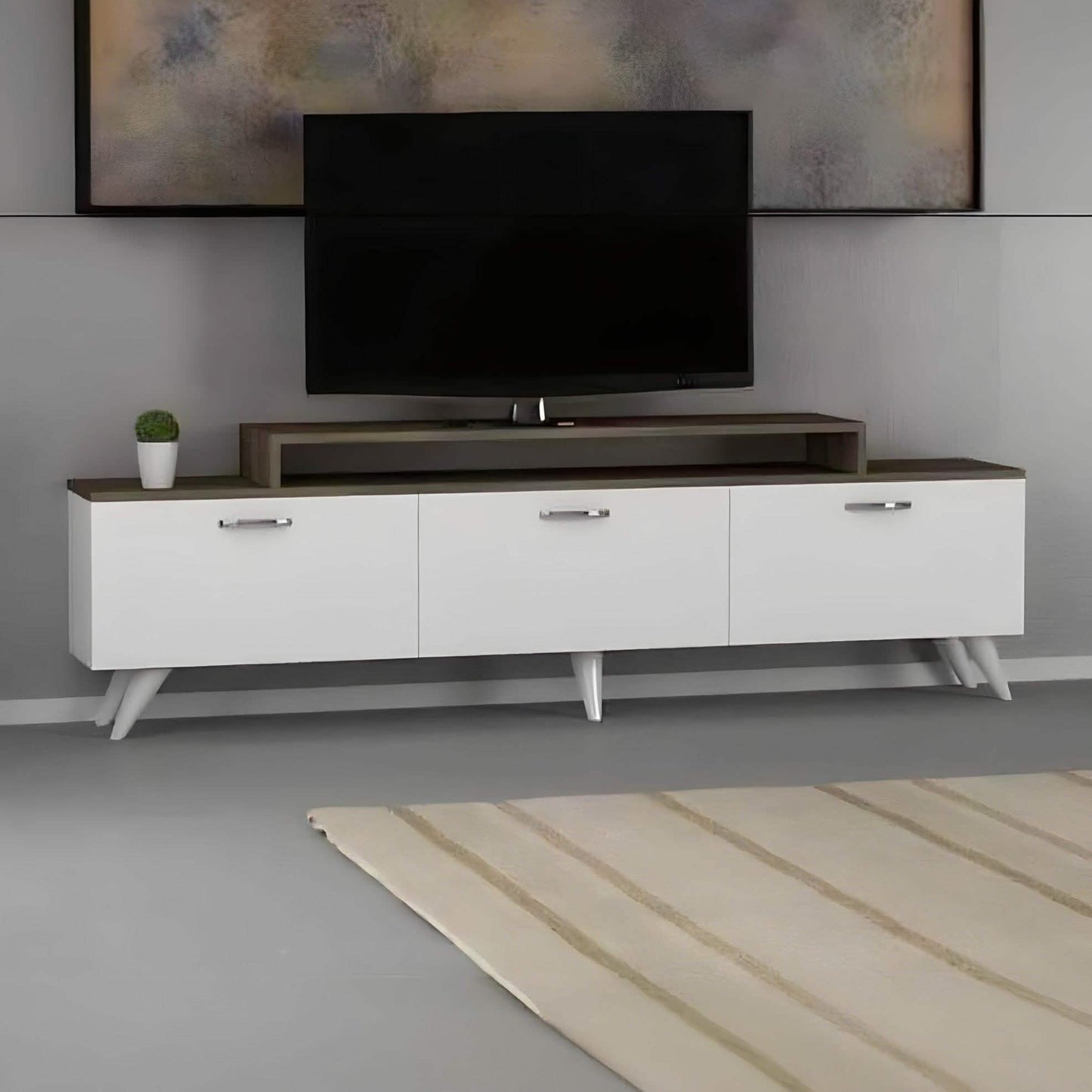 ترابيزة تليفزيون ام دي اف، 160*30*45 سم