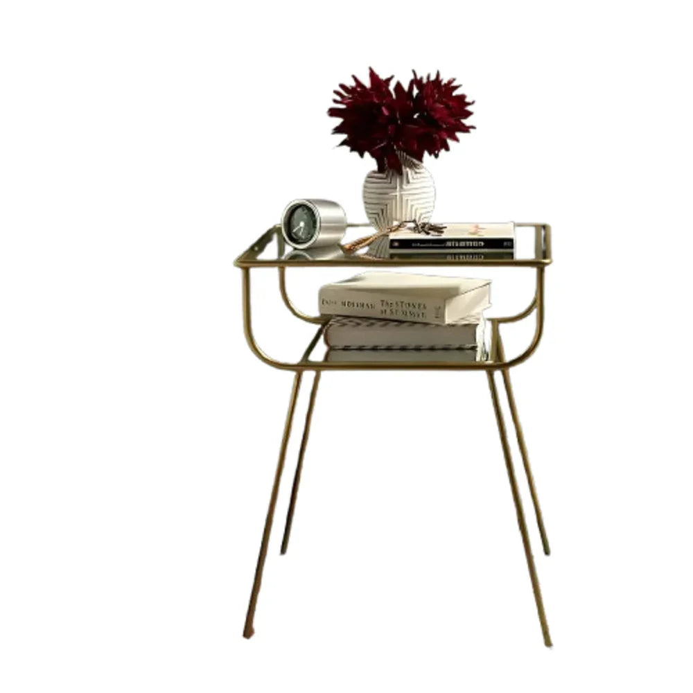 كومود ستيل و زجاج، 50*40*65 سم