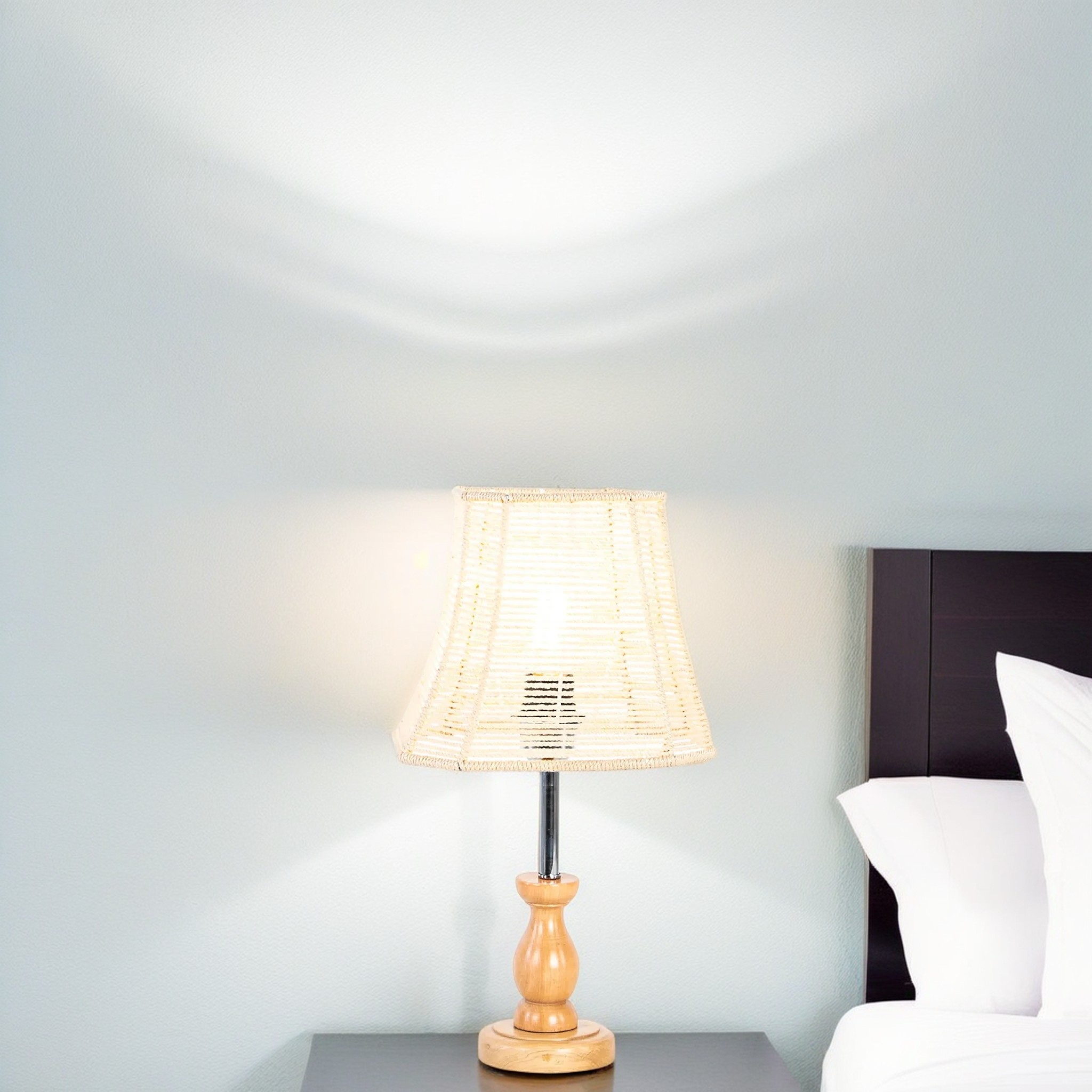 أباجورة خشب زان، 20*45 سم