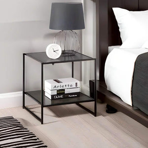 كومود ستيل و زجاج، 50*40*60 سم