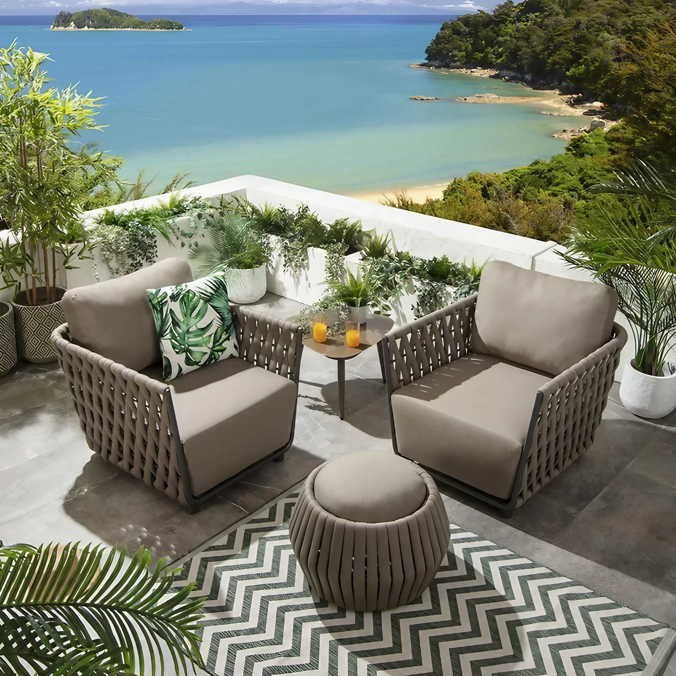 طقم خارجي ستيل و دوبار، 3 قطع