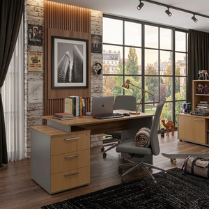 مكتب خشب ام دي اف، 120*60*75 سم