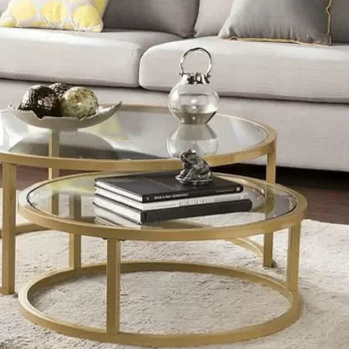 طقم ترابيزة قهوة ستيل، قطعتين